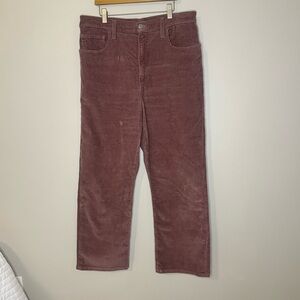 Levi's | Ribcage Straight Ankle Corduroy Pants in Mauve 32